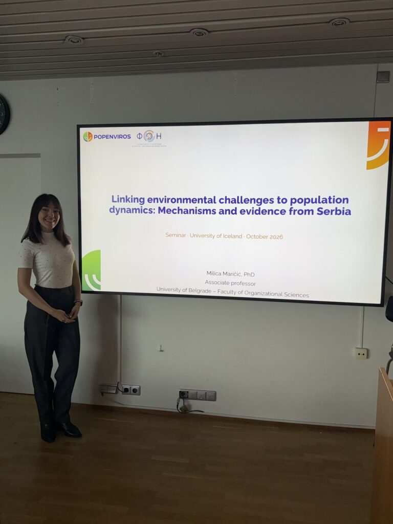 POPENVIROS Presented at the University of Iceland